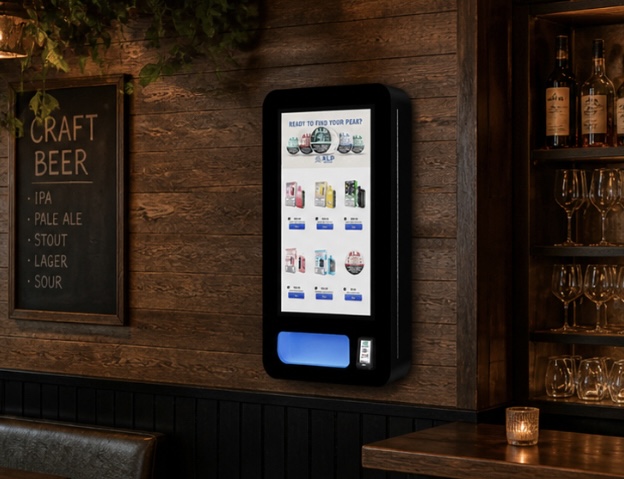 Machine installed in craft beer bar