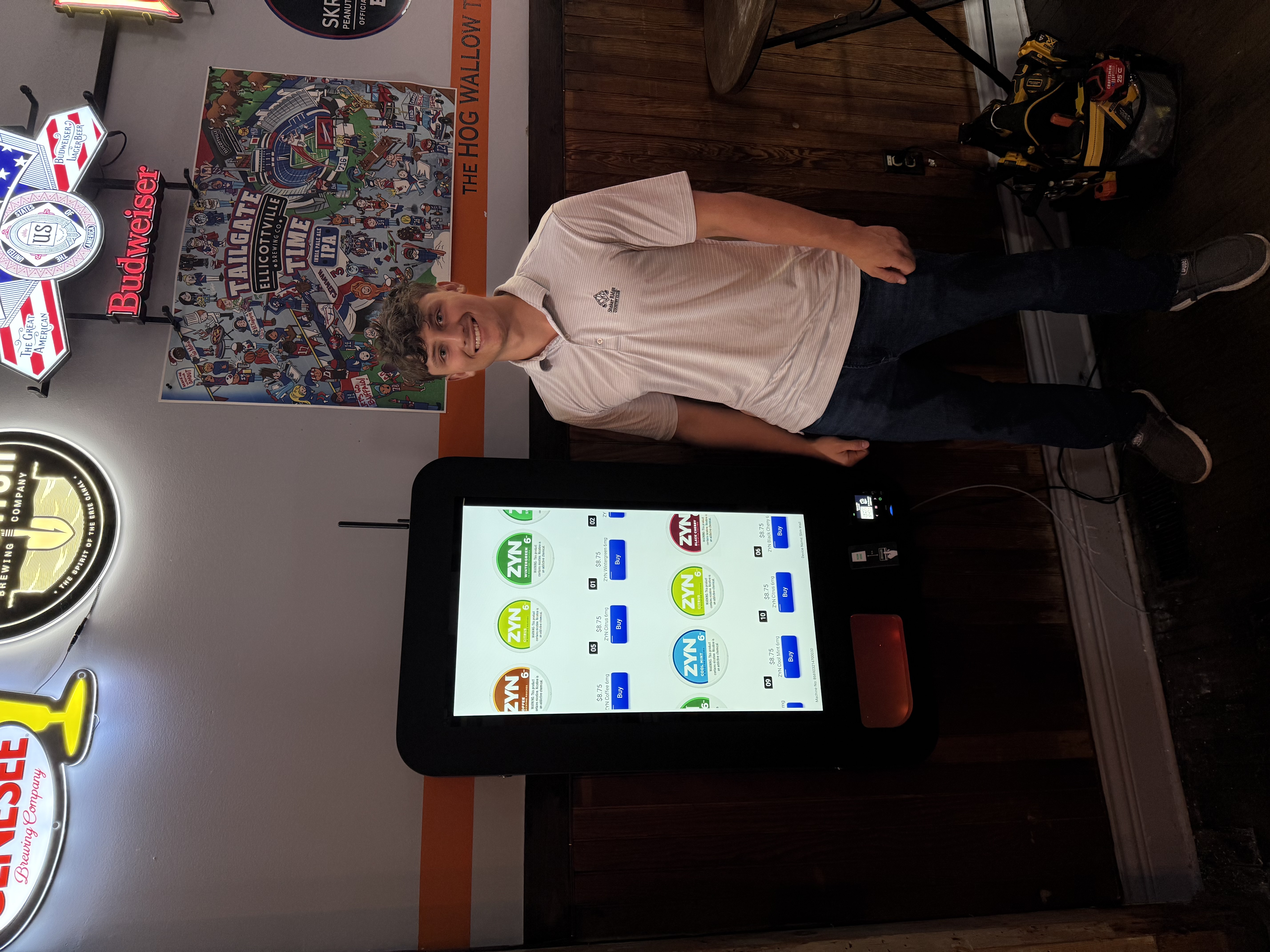 Our first Slim Wall machine installed at The Hog Wallow Tavern